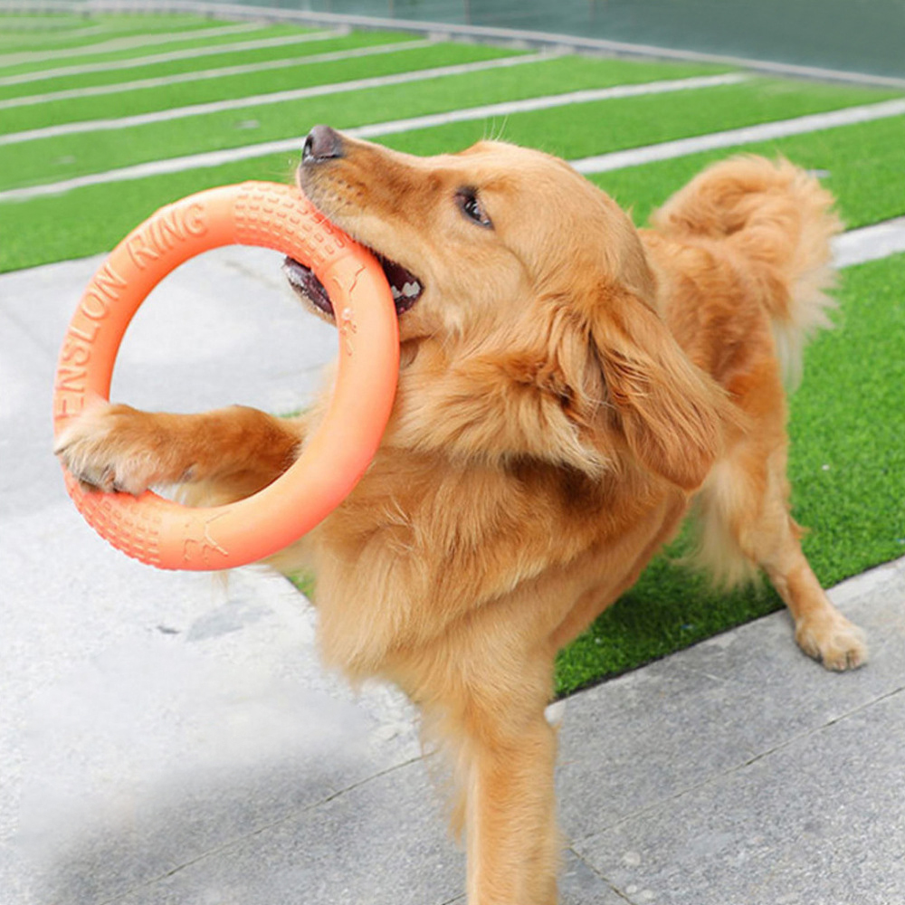 Snuffle Mat For Dogs - オレンジ色の犬のおもちゃペットフライングディスクトレーニングリング引き手エバインタラクティブトレーニングリング引き手犬用