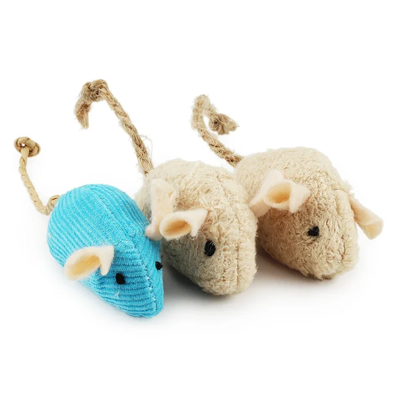 Catnip Interactive Plush Mouse - インタラクティブな子猫のおもちゃ,キャットニップ,噛む,噛む,抵抗,ぬいぐるみシミュレーション,ペット用品,5〜200個