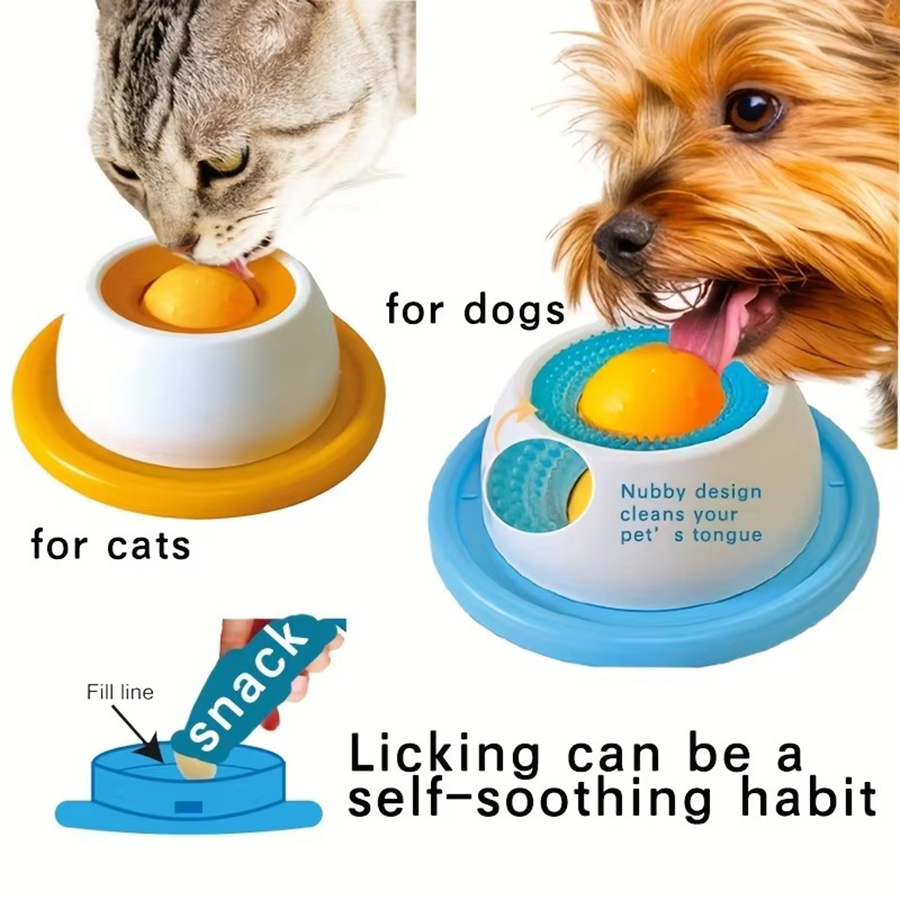 Indestructible Dog Chew Toy - ペット用舐め玩具、スローフィーディングディスペンサー、インタラクティブな知育トレーニング用クレートアクセサリー（犬、猫、子犬用）
