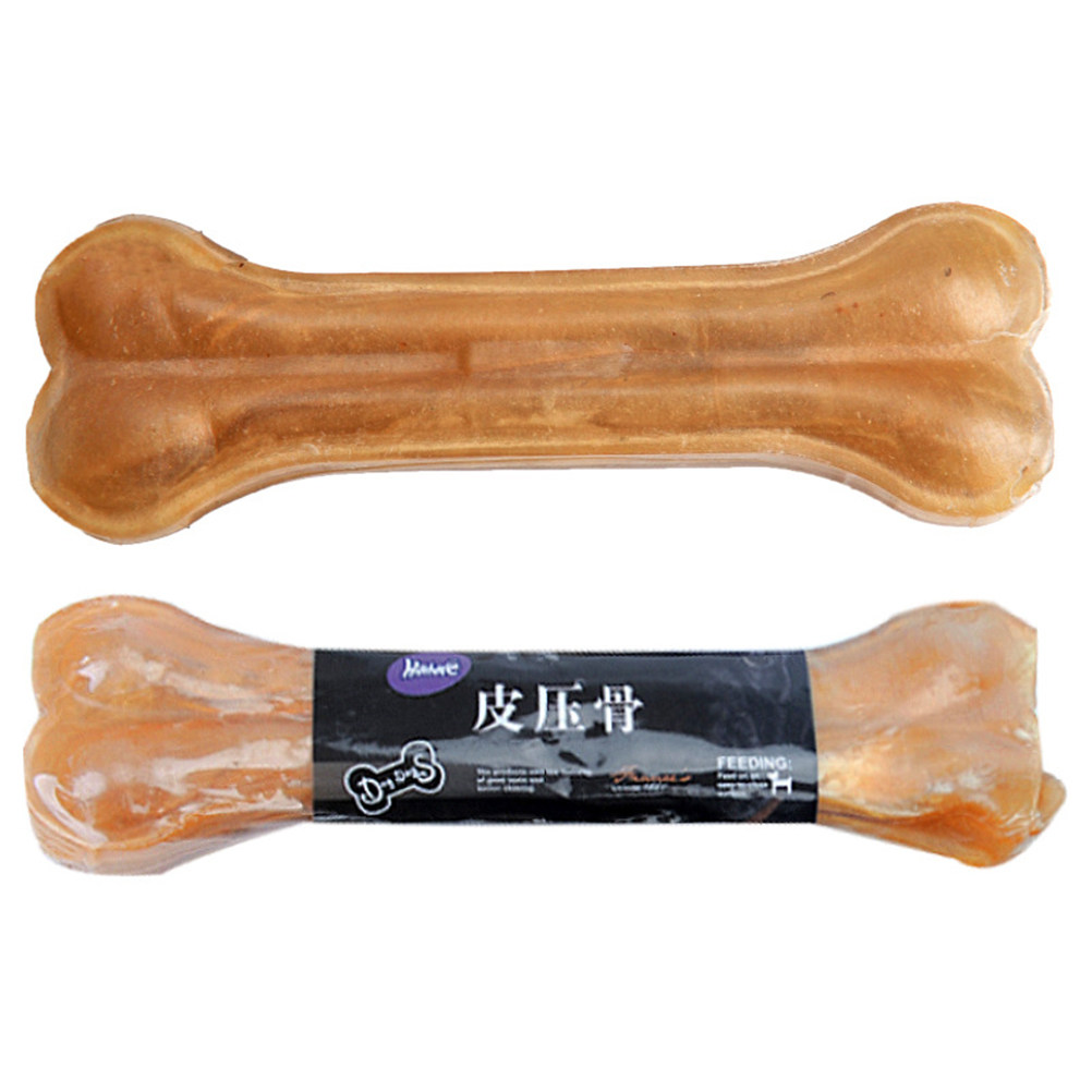 Teeth Cleaning Dog Chew Bone - 8インチボーン型ペット用噛み玩具 犬用 歯の健康ケア 歯茎の清潔 歯石の除去 歯ぎしり