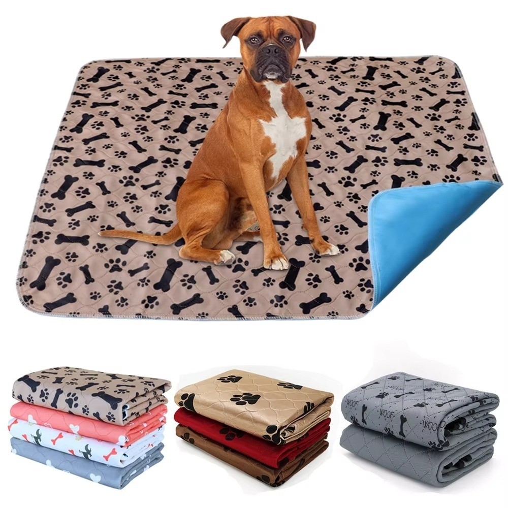 Pet Beds - 耐久性のある防水子犬用おしっこパッド、速乾性、再利用可能なペットベッドマット、通気性、洗える犬用尿パッド、ペットトレーニング
