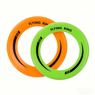 Flying Disc Dog Training Toy - 2個入り中空フライングリングポリプロピレン軽量耐久性のある屋外フライングディスクおもちゃ、ビーチパーク、犬のトレーニング用