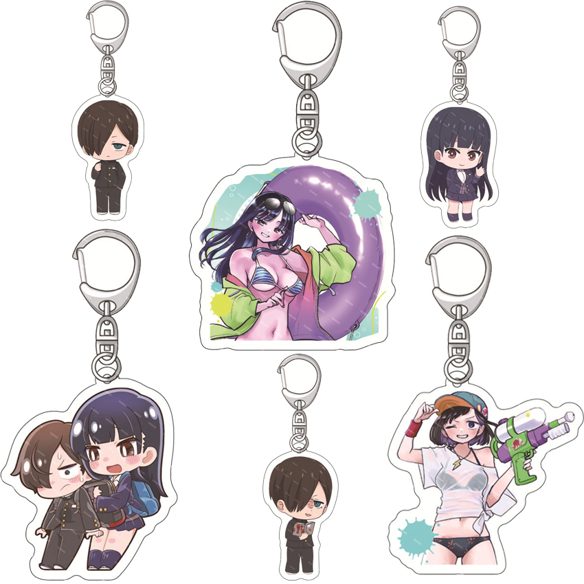 Aquarium - 55MM アニメ「心の危機」 ‌ アクリルキーホルダー 一川京太郎 山田アンナ