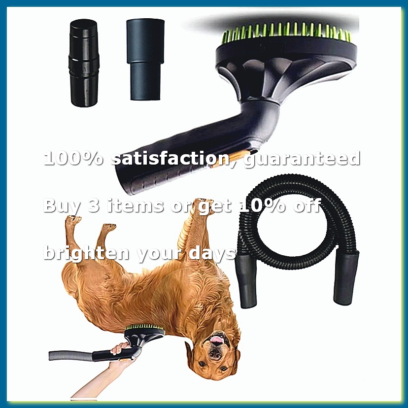 Pet Grooming - 抜け毛取りブラシ掃除機アタッチメントキット - ペットグルーミング掃除機ツール ペットマッサージツール ホース 32/35mmアダプター