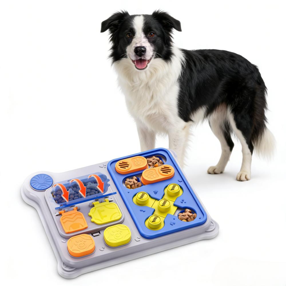 Dog Puzzle Feeder Toy - 犬用パズルおもちゃ＆ペットフィーダー - IQトレーニング用おやつディスペンサーおもちゃ、新入荷、小型犬/中型犬に最適