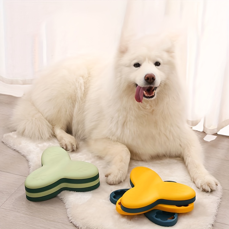 Dog Puzzle Feeder Toy - 1PC漏れ防止ペットパズルおもちゃフィーダー、スローフードボウル、猫と犬のための食事体験を向上させるインタラクティブドッグボウル