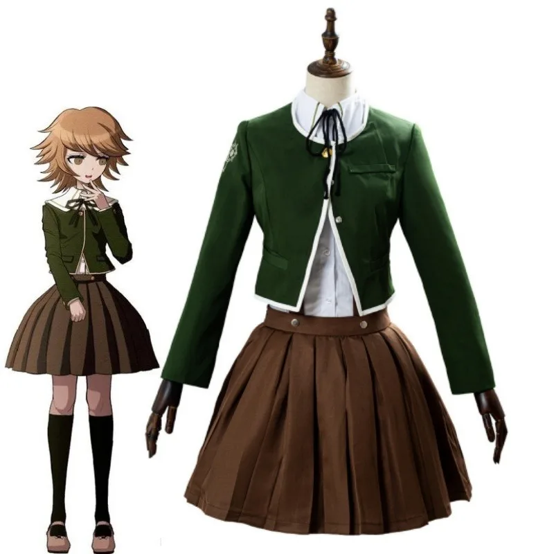 Aquarium - ハロウィンコスチューム コスプレ 福崎ちひろ 女性用、制服 SвJK、プリーツスカートセット ブラウン、ハロウィンコスチューム
