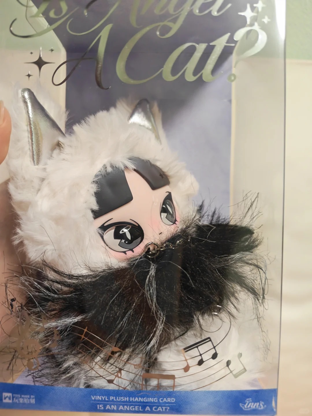 Cat Toys - オリジナルインズ・イズ・ア・エンジェル 猫のぬいぐるみ シルバーウィング キャットイヤー ビニールフェイスドール コレクタブルトイ